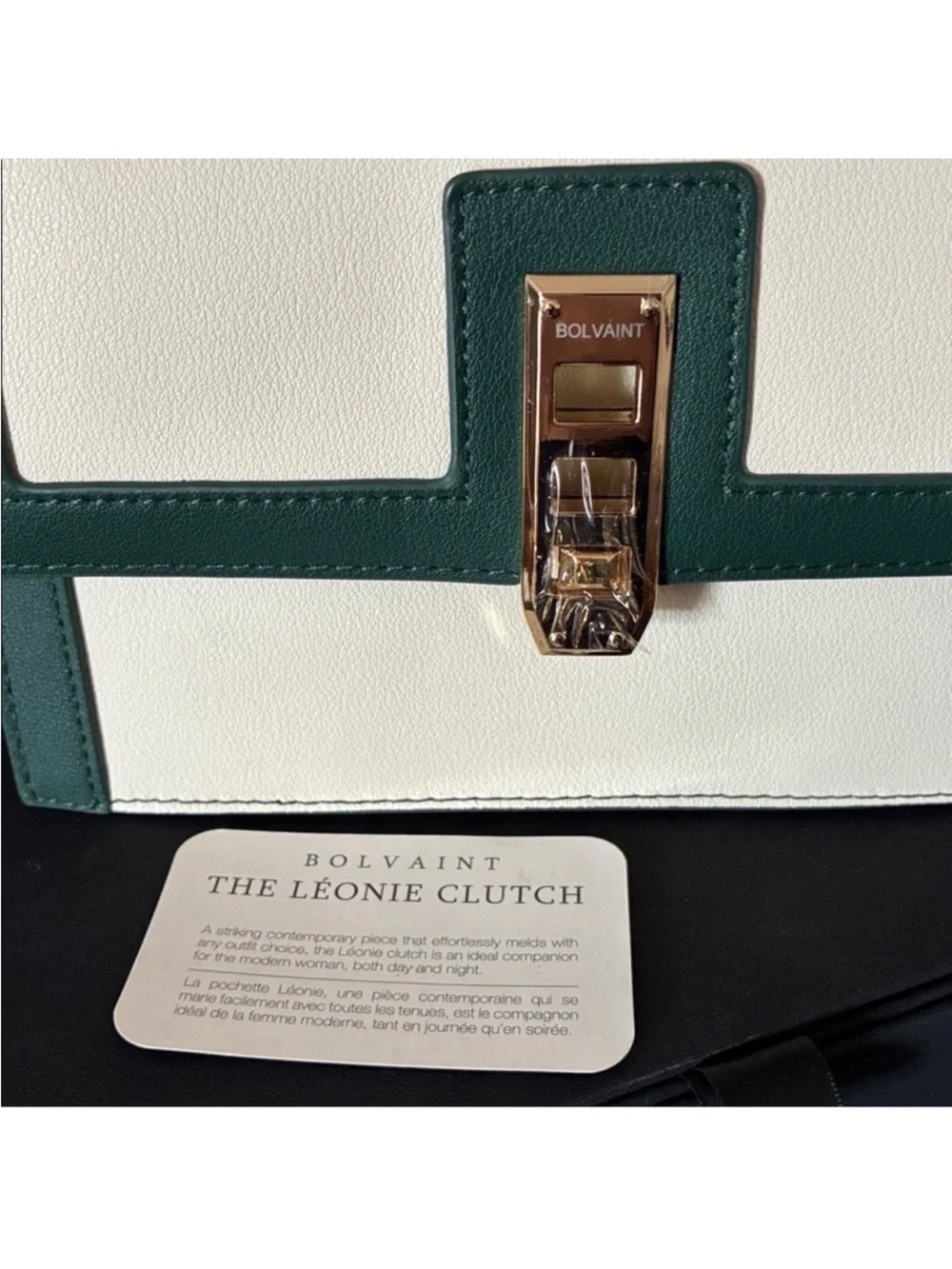 Bolvaint Paris NWT Leonie Leather Crossbody Clutch with Dust Bag, Retails $1,900 - Picture 4 of 15